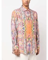 Etro Paisley Print Linen Shirt