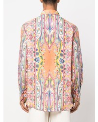 Etro Paisley Print Linen Shirt