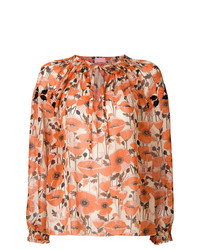 Giamba Embroidered Floral Blouse