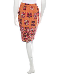 M Missoni Printed Pencil Skirt W Tags
