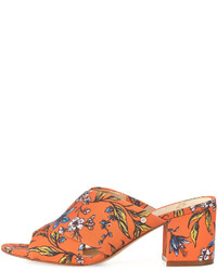 Sam Edelman Stanley Floral Crisscross Sandal Orange