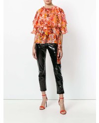 MSGM Floral Layered Blouse