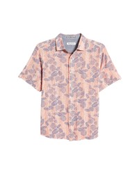 Tommy Bahama Fotzoy Fronds Button Up Shirt In Dark Lobster At Nordstrom