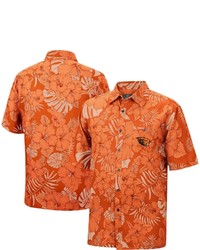 Colosseum Orange Oregon State Beavers The Dude Camp Button Up Shirt At Nordstrom