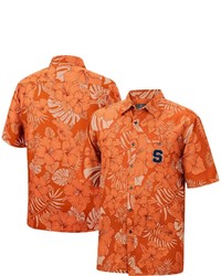Colosseum Orange Syracuse Orange The Dude Camp Button Up Shirt At Nordstrom