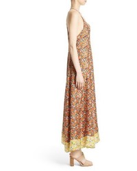 Rebecca Taylor Moonlight Floral Silk Maxi Dress
