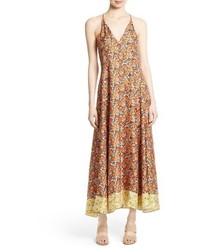 Rebecca Taylor Moonlight Floral Silk Maxi Dress