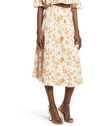 Privacy Please Whitney Floral Midi Skirt