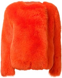 Preen By Thornton Bregazzi Fox Fur And Shearling Jacket