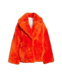 Orange Fur Jacket