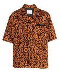 Marine Serre Oriental Towel Printshort Sleeve Shirt