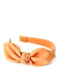 Carnet de Mode Jolie Tte Headband Maxi Bow Pastel Orange