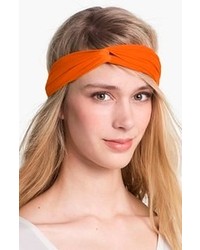 L. Erickson Interlock Turban Headband Orange
