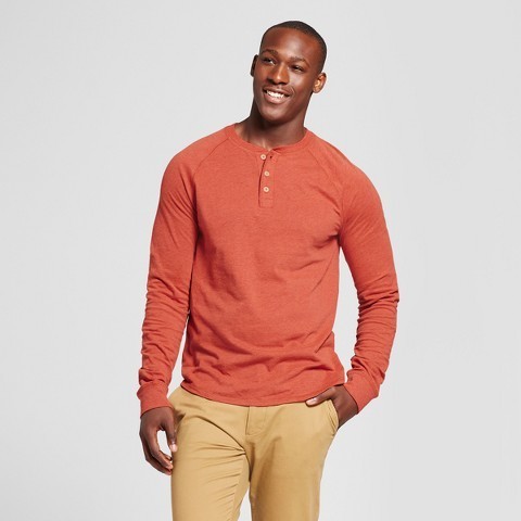 Goodfellow Co Standard Fit Long Sleeve Henley T Shirt, $14 | Target ...