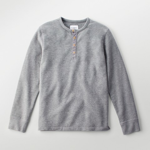 Goodfellow Co Standard Fit Long Sleeve Micro Waffle Henley Shirt, $14 ...