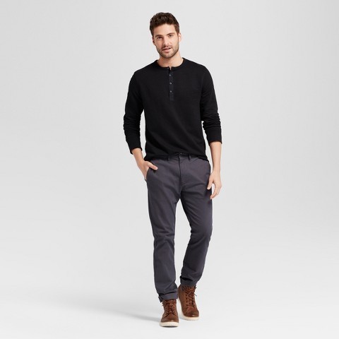 Goodfellow Co Standard Fit Long Sleeve Micro Waffle Henley Shirt, $14 ...