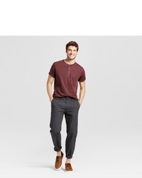 Goodfellow Co Standard Fit Short Sleeve Henley T Shirt