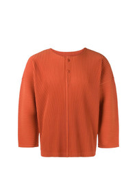 Homme Plissé Issey Miyake Pleated Buttoned T Shirt