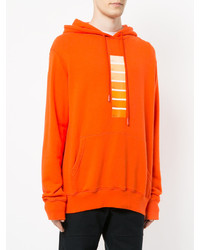 Embroidered Signature Hoodie  Cream / Orange – Arts Collection Clothing