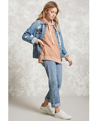 Forever 21 Contemporary Acid Wash Hoodie