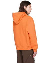 Jacquemus Orange Le Sweatshirt Brod Hoodie