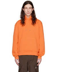 Jacquemus Orange Le Sweatshirt Brod Hoodie