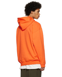 Balenciaga Orange Medium Fit Hoodie