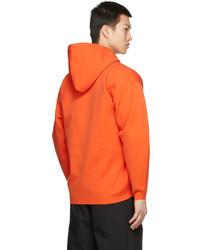 Rito Structure Orange Recycled Zip Hoodie
