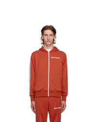 Palm Angels Red Hooded Classic Track Jacket