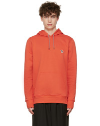 Ps By Paul Smith Red Zebra Hoodie