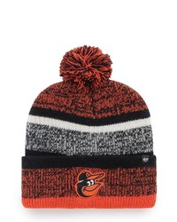 '47 Black Baltimore Orioles Northward Cuffed Knit Hat With Pom At Nordstrom