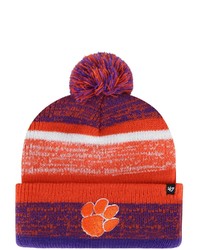'47 Orange Clemson Tigers Northward Cuffed Knit Hat With Pom At Nordstrom