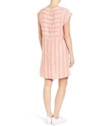 Caslon Stripe Linen Shift Dress