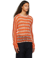 Vitelli Orange Netted Sweater