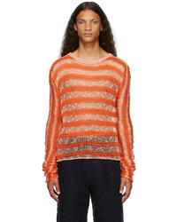 Vitelli Orange Netted Sweater