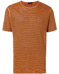 Roberto Collina Basic Striped T Shirt