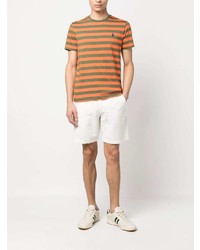 Polo Ralph Lauren Logo Embroidered Striped T Shirt