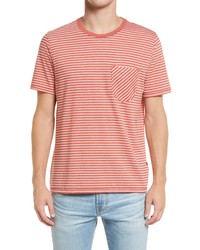Billy Reid Stripe Pocket T Shirt