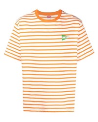 Kenzo Striped Logo Print T Shirt