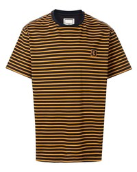 Wooyoungmi Striped Print Branded T Shirt