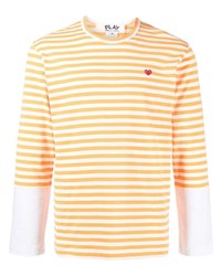 Comme Des Garcons Play Comme Des Garons Play Long Sleeve Striped T Shirt