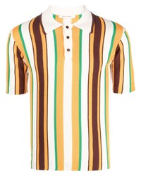 Wales Bonner Optimist Striped Cotton Polo Shirt