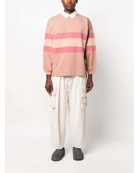 Story Mfg. Striped Organic Cotton Polo Shirt