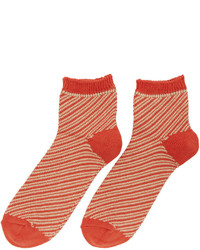 Kolor Orange Striped Socks