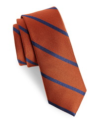 The Tie Bar Wheelhouse Stripe Silk Skinny Tie
