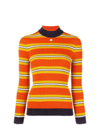 Courreges Courrges Striped Fitted Sweater
