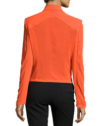 Versace Long Sleeve One Button Jacket Orange
