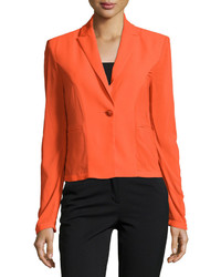 Versace Long Sleeve One Button Jacket Orange