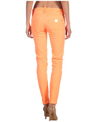 dsquared orange jeans