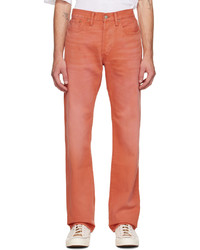 RRL Orange Bedford Cord Trousers